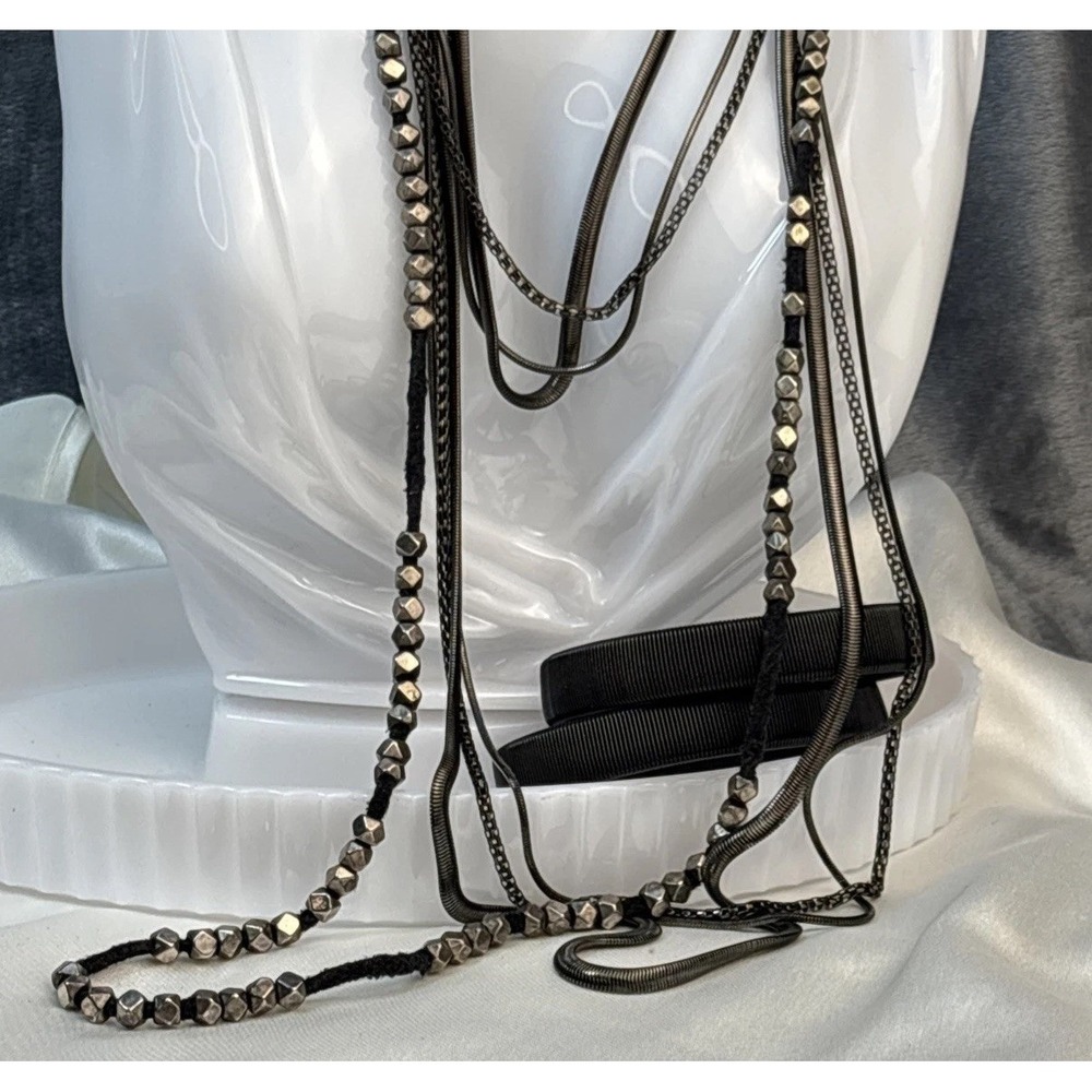 Metal Goth Industrial Long Necklaces Spring Bracelets Witchy